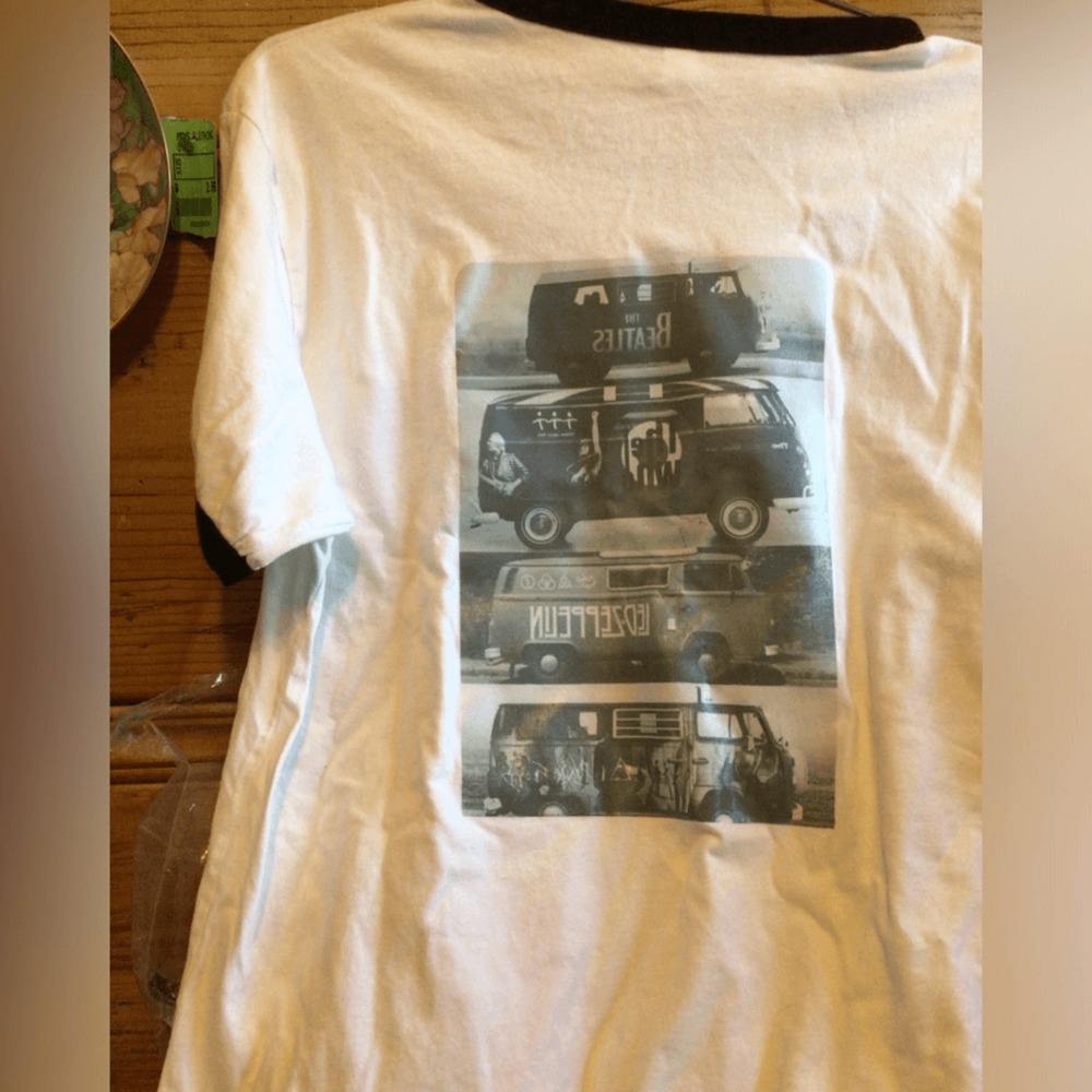NEW ! Upcycled Wander Bus tee
